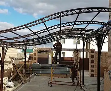 Установка навесов 